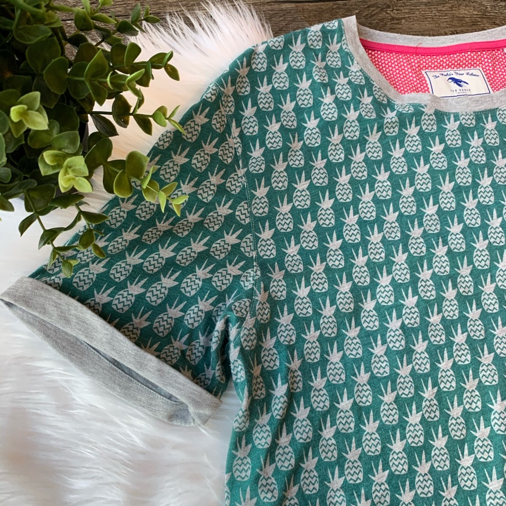 ❤️SOLD Men’s Ted Baker London pineapple pinetee - Picture 4 of 8